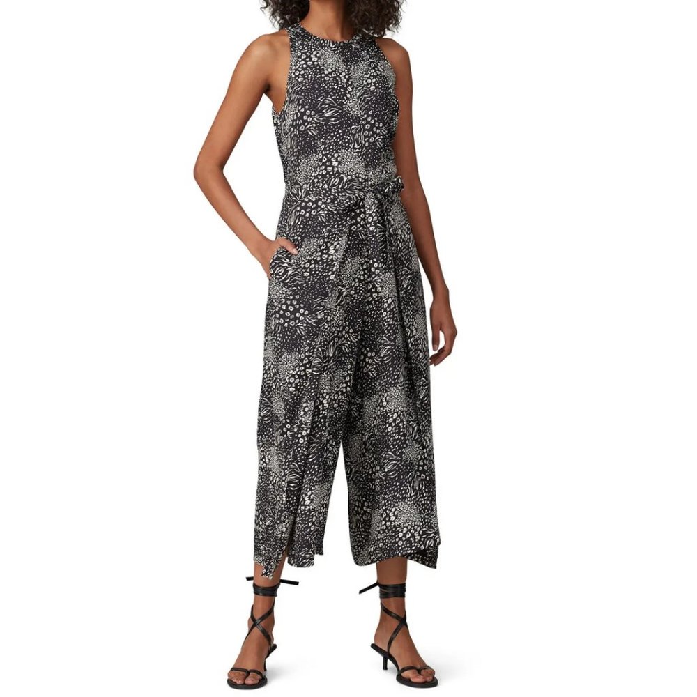 Joie - Animal Print Jumpsuit (Size 6)